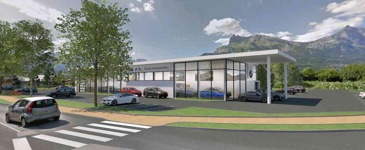 construction bâtiment commercial - BMW Domancy - Haute-Savoie - 74
