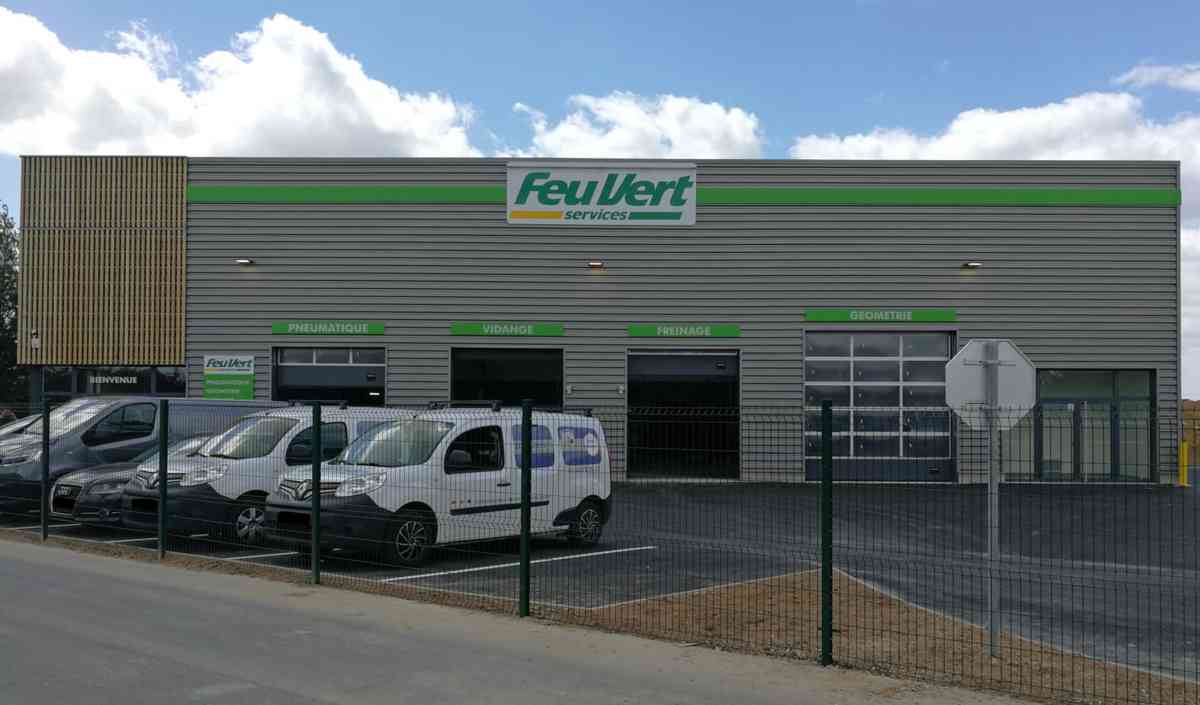 Construction atelier automobile Feu Vert Ile de France - Montléry - Avrainville (91) - I2C Construction