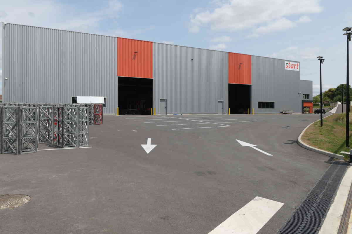 Construction d'un bâtiment industriel de 3 000 m² Start Delta équipement à Forges-les-bains (91) - Réalisation I2C