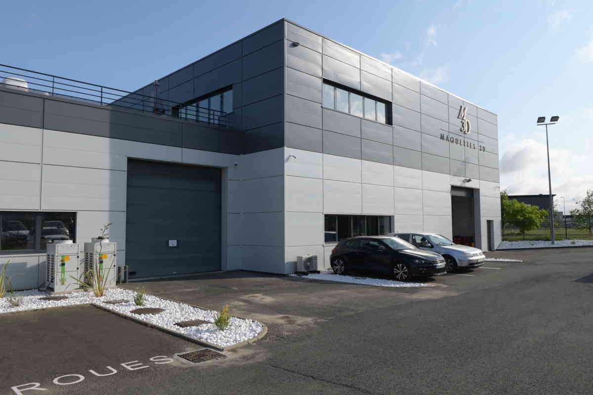 Extension bâtiment Maquette 3D - I2C Construction - Chartres 28